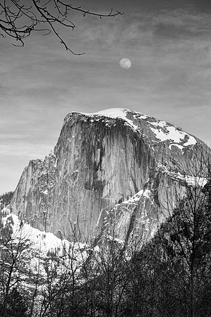 Half Dome, Waxing Moon